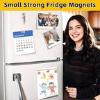 VNDUEEY 16 Pack Refrigerator Magnets Fridge Magnets, Rose Gold Strong Magnet for Whiteboard, Magnet for Kitchen, Office, School, Classroom, Locker, Adults