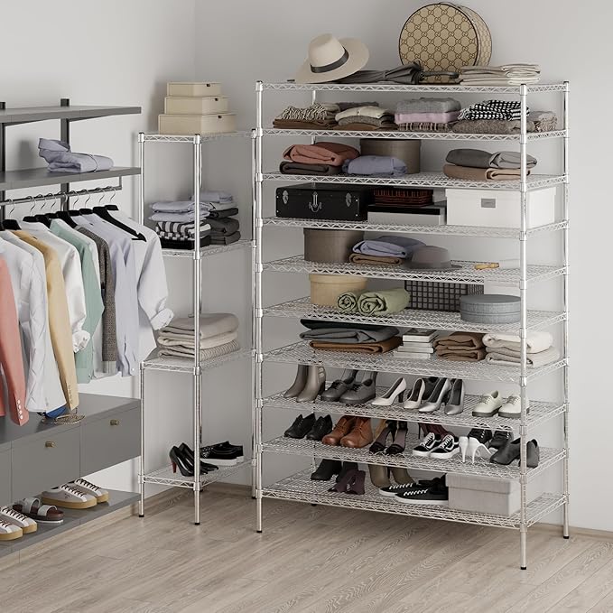 Regal Altair 24" Deep x 54" Wide x 86" Height Wire Shelving Kit | 10-Tier | NSF Commercial Storage Rack Unit