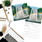 Graphique 2026 Chasing Rainbows Wall Calendar | 12” x 12” | Thick Paper | Home & Office Organizer | Large Monthly Grid | 3 Languages & Marked Holidays | 4 Month Preview Page for 2027