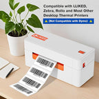 L LIKED 1" x 2" Blank Removable Labels with No Residue, Water and Oil Resistant, Use for Both Home and Office (1 Roll, 1300 Labels)