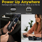 Luminoire Car Vacuum Portable Cordless, 18500Pa Cordless 2-in-1 Vacuum & Air Duster, 5000mAh Battery, 130W Brushless Motor, Handheld with LED Light, Multi Nozzles for Car, Home, Office, Pet