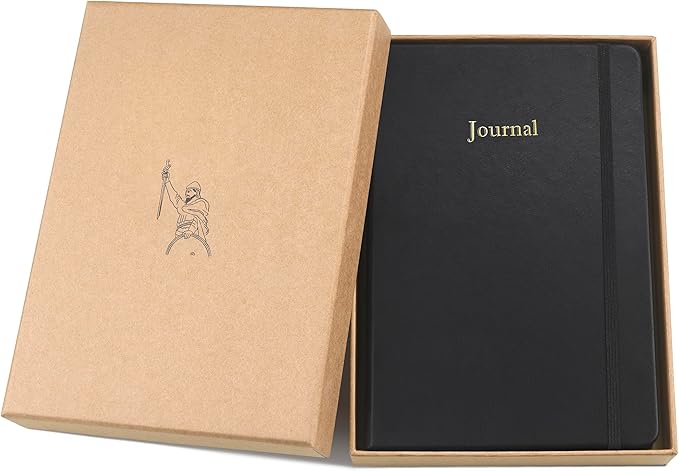 Wykeham's Executive 2026 Undated Daily Journal Planner – Customization Available (Brown, 8.5"×5.5" - Undated)