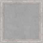 Amanti Art Silver Framed Magnetic Board 23x23 Medium Vision Board for use with Magnets, 100% Metal Sheet to Display Items as Office Decor or for Home Organization in mudroom, Kitchen or Kids Room