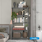 Guan River 5-Shelf Adjustable Metal Shelf Wire Shelving Unit Storage Rack Display Shelf for Office,Kitchen,Bedroom,Bathroom,Laundry,Pantry Basement,Garage(Black,36" L x 14" W x 72" H)