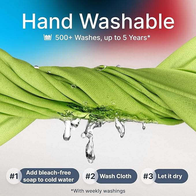 Koala Lens Cleaning Cloth | Japanese Microfiber | Glasses Cleaning Cloths | Eyeglass Lens Cleaner | Eyeglasses, Camera, VR/AR Headset, and Screen Cleaner | Black & Green (Pack of 6)