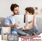 1080 Pockets Baseball Card Binder 9 Pocket, Trading Card Binder With 60 Removable Sleeves, Baseball Card Holder Sports Card Collection Binder Top Loader Binder For MTG, TCG, Game Gifts For Boys