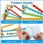 PETCEE 36Pcs Bee Desk Name Plates for Classroom - Personalized Student Desk Name Tags Stickers for Kids Self Adhesive Names Labels for Kindergarten Preschool Elementary Back to School Teacher Supplies