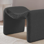 VANOMi Small Footstool Ottoman, Multi-Functional Modern Foot Stool, Sofa Footrest Extra Seating for Living Room, Entryway, Hallways and Bedrooms, Small, Dark Gray