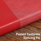 TSFPapier Lined Journal Notebook for Work College Ruled Note Book 5.79"x8.27" A5 PU Leather Daily Journaling 216 Pages for Women Men Writing Home School Supplies Business (A5 Lined 216pages, 2 Pack-Red/Darkgreen)