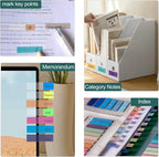 Golcellia Sticky Tabs, 70 Colors, 1400 Pieces, Repositionable Labels, Index Tabs