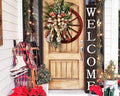 Tall Outdoor Welcome Sign for Front Door, 6ft Brown Welcome Sign,Rustic Tall Welcome Sign for Front Porch Decor, Farmhouse Welcome Porch Sign Wood Vertical Decor, Fall Porch Decor for The Home