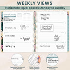 bloom daily planners HARDCOVER 2026 Planner (January to December) - 8.5” x 11” Weekly & Monthly Dated Agenda Organizer Book with Stickers & Tabs - Blooming Wildly