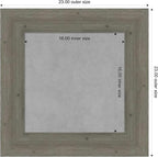 Amanti Art Grey Framed Magnetic Board 23x23 Small Vision Board for use with Magnets, 100% Metal Sheet to Display Items as Office Decor or for Home Organization in mudroom, Kitchen or Kids Room