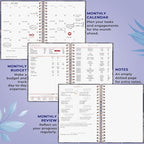 PLANBERRY Large Hourly Schedule Planner Premium – Undated Organizer for Productivity, Time Management & Budget, 8x10.4″ (Royal Blue)