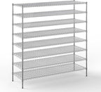Regal Altair 24" Deep x 72" Wide x 74" Height Wire Shelving Kit | 8-Tier | NSF Commercial Storage Rack Unit