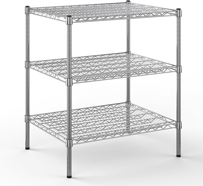 Regal Altair 24" Deep x 30" Wide x 34" Height Wire Shelving Kit | 3-Tier | NSF Commercial Storage Rack Unit