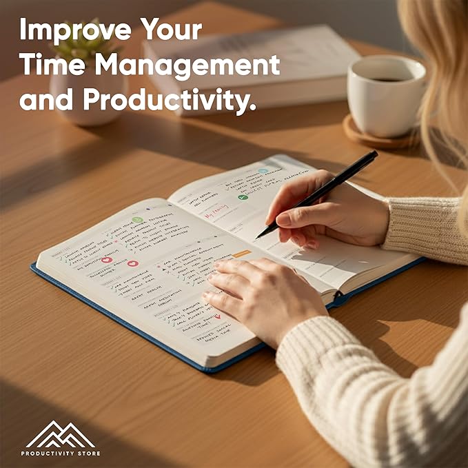 Dated, 2026 Planner, 8.5" x 11" - The #1 Productivity Planner to Achieve Your 2026 Goals - Planner 2026-2027 by PRODUCTIVITY STORE (A4, NAVY)