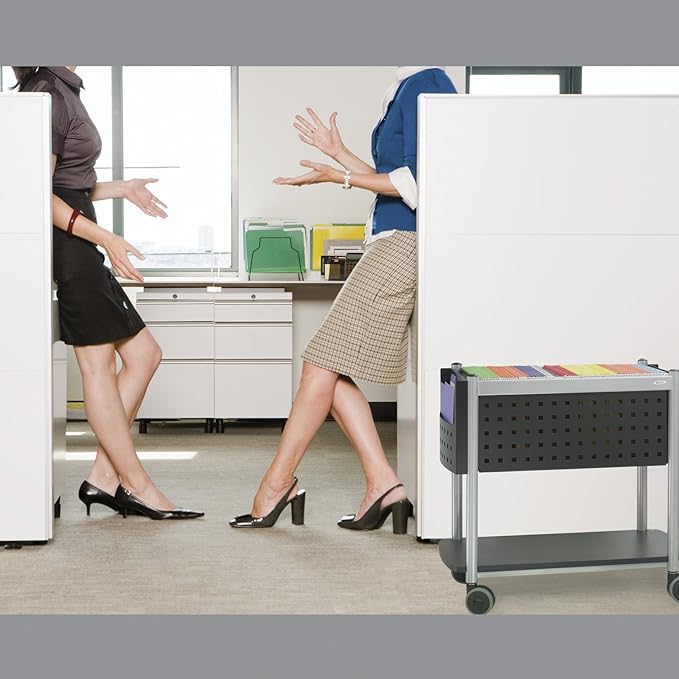 Safco, Scoot Open Top, Rolling Mobile File Cart, Fits Letter and Legal-Size Hanging Folders