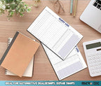 Guest Log Book for Automotive Dealerships – Customer Sign-in Tracking Log – 17" × 11" Visitor Registration Book – 100-Sheet Pad for Auto Service Centers, Repair Shops, Lead Management - 2 Pad
