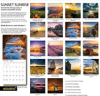 2026 Wall Calendar,Calendar 2026, November 2025 - December 2026, Wall Calendar Sunset, 12" x 24" Opened,Full Page Months Thick & Sturdy Paper for Calendar Organizing & Planning