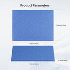 Amantech 12 Pack Acoustic Panels Self Adhesive Sound Proof Foam, High Density Sound Acoustic Panel, 16X12X0.4 Inch 4:3 Rectangle Panels in Home, Office, Reccording Room, Studio,and more(Sky Blue)