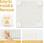 Large Cork Board for Wall 48" x 60" Ivory Bulletin Board with Safe Removable Adhesive Squares for Pictures Photos, Alternative CorkBoard Felt Pin Boards Tiles for Office Classroom Wall Decor - 20 Pack