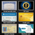 20 Pack Social Security Card Protector Medicare New Credit Card Holder,24 Mil Soft Clear Card for Waterproof SSN Card Protector，ID/Debit/Credit Card Covers
