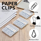 NEEWAY Colorful Large Paper Clips, 2 Inch Jumbo Paper Clips, 150 Count, 3 Pack of 50 (White)