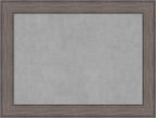 Amanti Art Grey Framed Magnetic Board 25x33 Medium Vision Board for use with Magnets, 100% Metal Sheet to Display Items as Office Decor or for Home Organization in mudroom, Kitchen or Kids Room