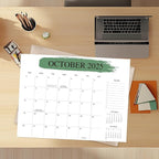 Desk Calendar 2026 – 18-Month Desktop Calendar from Jan 2026–Jun 2027, for Office, School & Home Use – Large Teacher Desk Calendar 22x17 (Apricot)