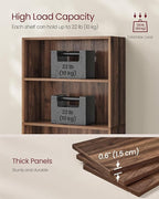 VASAGLE Custos Collection - Bookshelf, 5-Tier Bookcase, Book Shelf, Open Storage Shelf, 9.4 x 23.6 x 52.8 Inches, for Living Room, Home Office, Dinning Room, Natural Walnut ULBC165K01