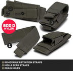 Tacticon P1 P2 P3 BattlePouch | Universal Pistol Mag Pouch | Combat Veteran Owned Company | Molle Single Double Triple Pistol Magazine Holster for Ammo | Tactical Bag Accessories Holder