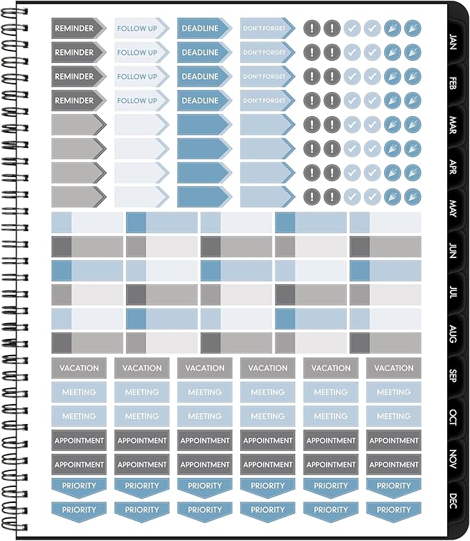 AT-A-GLANCE 2026 Planner, Monthly, 9" x 11", Large, Contemporary Lite, Black (7026XL0526)
