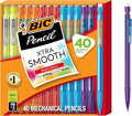 BIC Xtra Smooth Mechanical Pencil, 0.7 mm Medium Point, Refillable and Retractable, 40-Count Pack