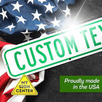 Custom Street Sign, Address Sign, 8 Colors, Reflective Option, Mounting Options, 6x24 Inch, Thick Rust-Free AlumaBond, Made in USA By My Sign Center (Contour)