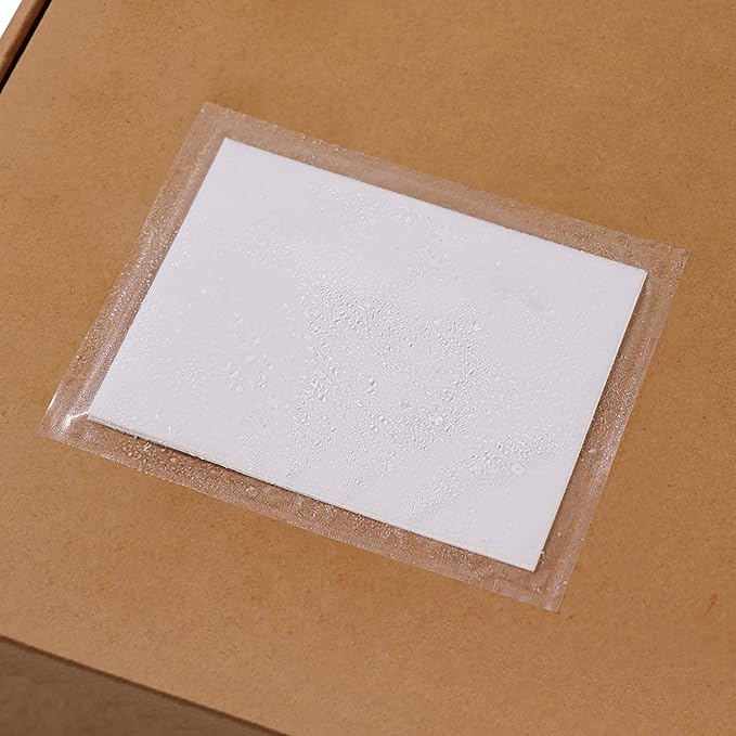 iMailer - 20 PCS 4.5"x5.5" Packing List Pouch- Clear Plastic Envelopes with Self-Adhesive Seal for Packing Slips and Invoices