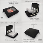 ag wallets Mens Zip Around Leather Wallet with Inserts (Burgundy)