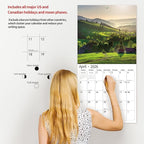 2026 Wall Calendar,Calendar 2026, July 2025 - December 2026, Wall Calendar Seasons In Bloom, 12" x 24" Opened,Full Page Months Thick & Sturdy Paper for Gift Perfect Calendar Organizing & Planning