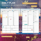 CAGIE 2026 planner weekly and monthly: 12 Months Jan 2026 - Dec 2026 Hardcover Yearly Daily Planner 2026 monthly planner 8.5 x 11, Large Spiral Bound Calendar Planner for Women Weekly Agenda with Tabs Stickers, Purple Marble