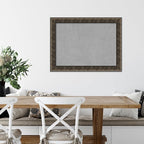 Amanti Art Black Framed Magnetic Board 25x33 Medium Vision Board for use with Magnets, 100% Metal Sheet to Display Items as Office Decor or for Home Organization in mudroom, Kitchen or Kids Room