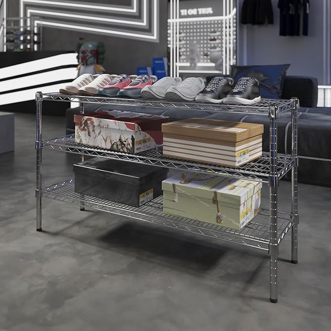 Regal Altair 14" Deep x 48" Wide x 27" Height Wire Shelving Kit | 3-Tier | NSF Commercial Storage Rack Unit