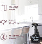 HOPE'S Perfect Glass Cleaner, Streak-Free, Ammonia-Free Window, Mirror, Screen, and Shower Door Cleaner, Indoor and Outdoor Glass Surfaces, 32 Fl Oz Spray Bottle and 67.6 Fl Oz Refill, Pack of 4