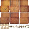 Stationary Paper and Envelopes,Letter Writing Stationery Set,Includes Vintage Papers,Vintage Envelopes,Retro Accessories,Ropes(60 Pieces)