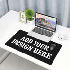 OHORTEB Custom Mouse Pad with Photo, Personalized Image Text Laptop Desk Mat, Customized Non-Slip Waterproof Desk Writing Pad for Office Home (Custom, 16in x 29.5in)
