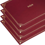 Certificate Holders, 25-Pack Certificate Covers for Letter Size 8.5 x 11 Inch Paper, Certificate Folders, Red, 9 x 11.5 Inches