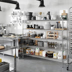 Regal Altair 18" Deep x 72" Wide x 64" Height Wire Shelving Kit | 5-Tier | NSF Commercial Storage Rack Unit