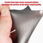 Double Sided Tape Heavy Duty, Waterproof Mounting Foam Tape, 36.5ft Length, 0.4in Width, High Temperature Resistant Adhesive Tape for Car, LED Strip Light, Office Decor, Uses 3M 5108 Raw Material