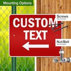 Custom Arrow,Custom Directional Sign, Left Arrow,24x30 Inches, 3M EGP Reflective, Rust Free .080 Aluminum, Fade Resistant, Made in USA by My Sign Center