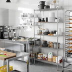 Regal Altair 18" Deep x 42" Wide x 86" Height Wire Shelving Kit | 5-Tier | NSF Commercial Storage Rack Unit