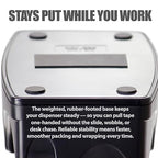 Officemate Recycled 2-in-1 Heavy Duty Tape Dispenser, 1" and 3" Cores, Black (96690)